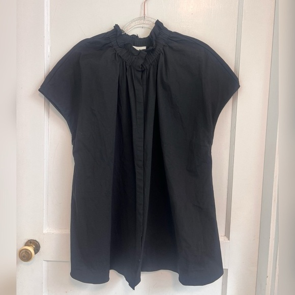 Tuckernuck Pomander Place Black Rae Blouse Size XXL LIKE NEW - Picture 2 of 7